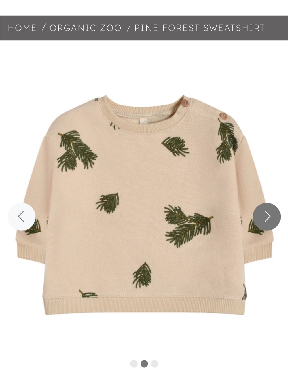 Organic Zoo Pine Forest Sweatshirt